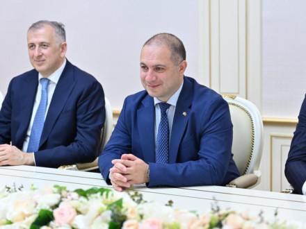 Members of Georgian Parliamentary Delegation Meet with the Speaker of Milli Majlis of the Republic of Azerbaijan